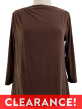 Load image into Gallery viewer, Cut Loose TENCEL PLEAT NECK TOP - ORIGINALLY $93
