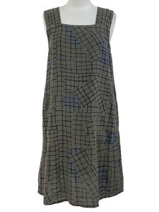 Fenini LATTICE SQUARE NECK DRESS - Originally $169