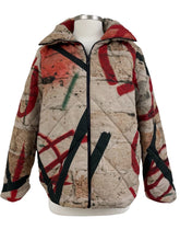 Load image into Gallery viewer, Ozai N Ku PUFF SHORT JACKET GRAFFITI
