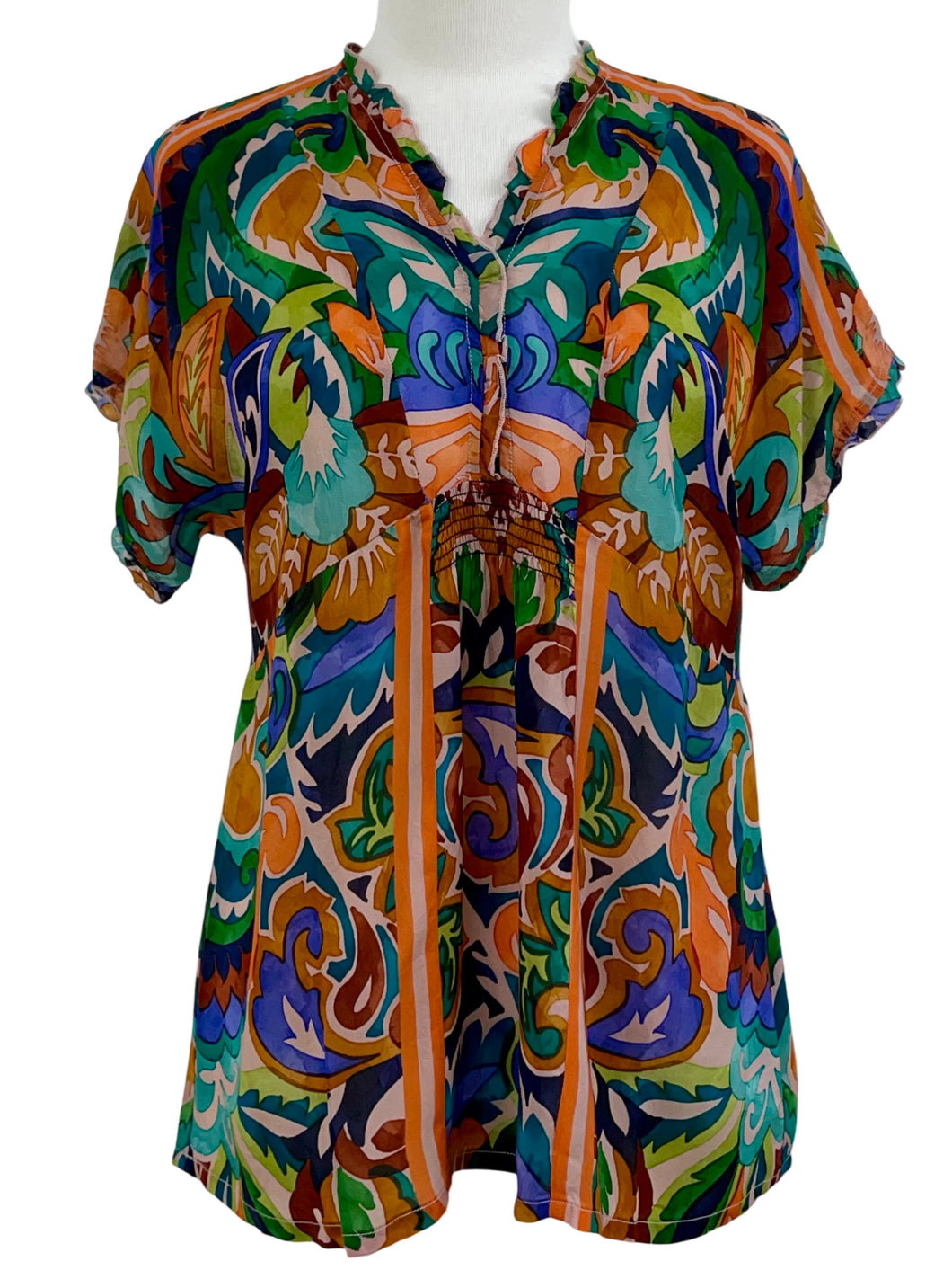 Johnny Was PAISLEY BLOUSE GALAVANT