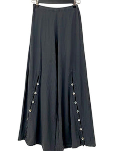 Oh My Gauze WIDE LEG BUTTON PANT - ORIGINALLY $79