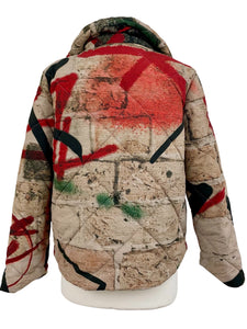 Ozai N Ku PUFF SHORT JACKET GRAFFITI