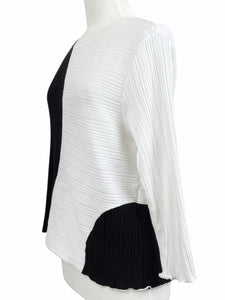 Fenini PLEAT COLORBLOCK PATCH TOP - Originally $129