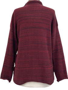 Paper Temples MOCK TONAL STRIPE SWEATER