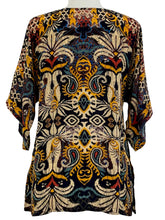 Load image into Gallery viewer, Shana SHORT SLEEVE PRINT BLOUSE
