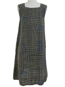 Fenini LATTICE SQUARE NECK DRESS - Originally $169