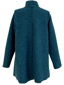 Cut Loose BOILED WOOL SWING ZIP COAT