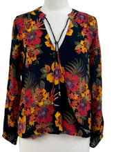 Load image into Gallery viewer, APNY FAUX WRAP PRINT BLOUSE
