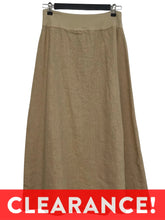 Load image into Gallery viewer, Cut Loose LINEN MIDI ALINE SKIRT - ORIGINALLY $107
