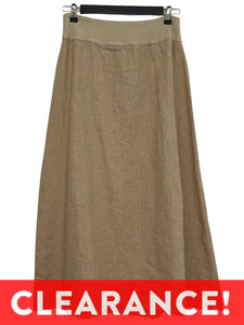 Cut Loose LINEN MIDI ALINE SKIRT - ORIGINALLY $107