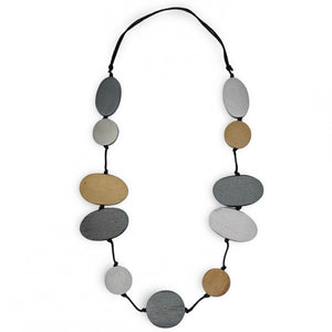 Sylca WOOD BEAD NECKLACE