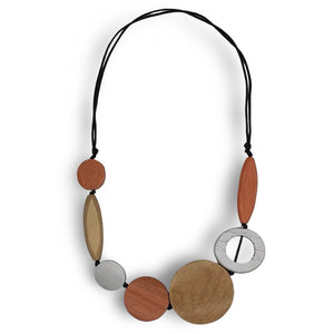 Sylca WOOD PRESLEY BRONZE NECKLACE