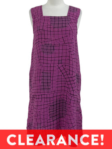 Fenini LATTICE SQUARE NECK DRESS - Originally $169