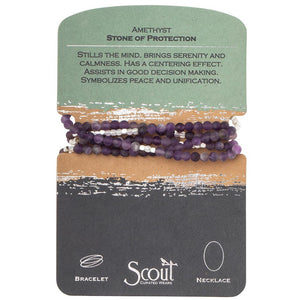 Scout Stone Wrap AMETHYST- Stone of Protection