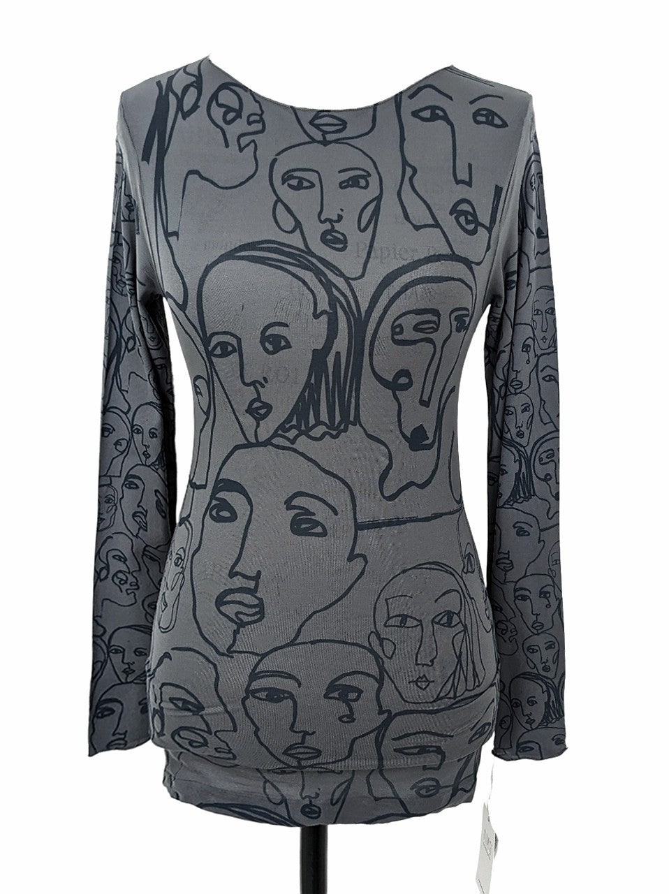 AMB Designs FACES LONG SLEEVE LAYER TEE